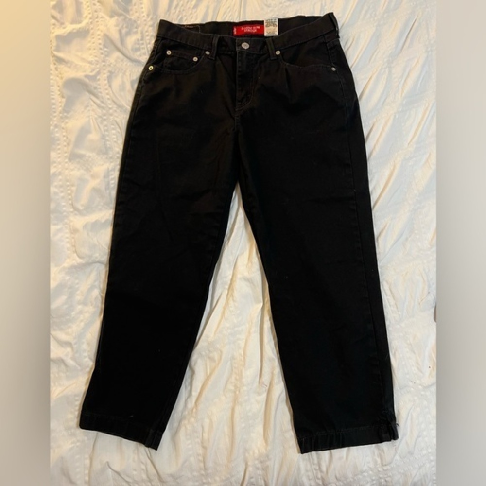 Y2K Classic Slim Fit Black Denim Levi’s in Size 12